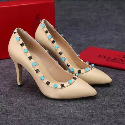 Valentino Shallow mouth stiletto heel Shoes Women--020